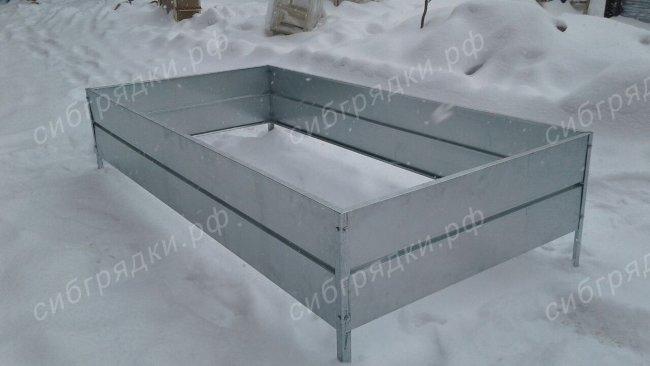 Высокие оцинкованные грядки из стали высотой 34 см в Ростове-на-Дону